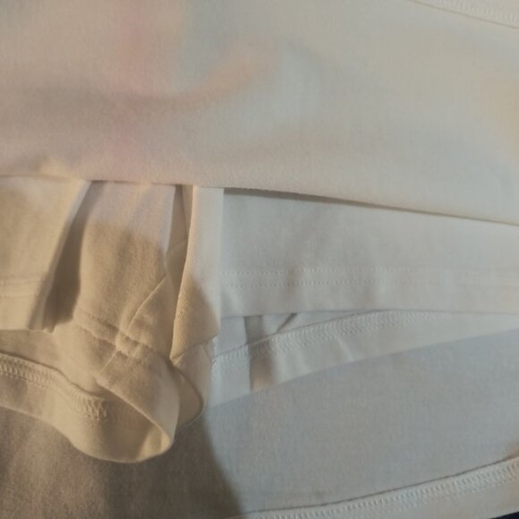 NEW Tek Gear Cotton Stretch White Tennis Workout Skort - Women's Large - Picture 4 of 5